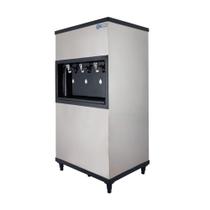 Bebedouro Industrial Coluna Knox 100L Uniq 2 Torneias Geladas 1 Torneira Natural Inox 220V (KX10-D NG 3T UNIQ)