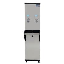 Bebedouro Industrial Coluna Knox 25L 1 Torneira Gelada 1 Torneira Natural Inox 220V (KX02-D NG 2T)