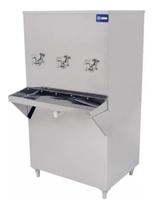 Bebedouro Industrial De Coluna 100L 3 Torneiras Knox 127V