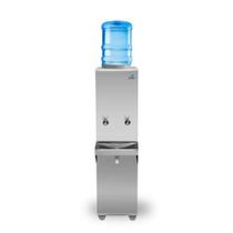 Bebedouro Industrial de Coluna Galão Frisbel 25 Litros 2 Torneiras Geladas Inox - 110V