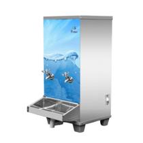 Bebedouro Industrial de Coluna Inox 25L 2 Torneiras Geladas 110V