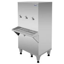 Bebedouro Industrial Inox 100 Litros 3 Torneiras Com Filtro - Frisbel