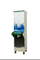Bebedouro Industrial Inox Adesivado 25L 220V 2 Torneiras Gelada com Filtro Grátis