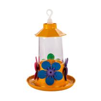 Bebedouro Jel Plast Pet Piu Luxo com Bandeja Amarelo para Beija-Flor - 250ml