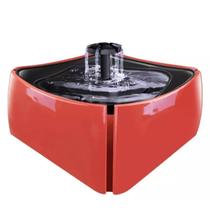 Bebedouro P/ Cachorros Fonte Com Água 1,8L Corrente Vermelho Bebedouro P/ Cachorros Fonte Com Água 1,8L Corrente Vermelho