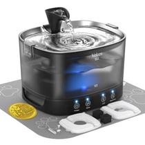 Bebedouro para Animais Veken 2,5L Sem Fio com Bateria e LED Bebedouro para Animais Veken 2,5L Sem Fio com Bateria e LED