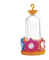 Bebedouro Para Beija-flor Laranja C Flores 310ml