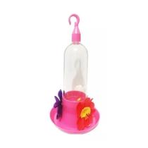 Bebedouro Para Beija-Flor Mini Jel Plast Rosa 100ml