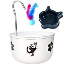 Bebedouro Para Gatos 4 Litros - Tipo Fonte Branca