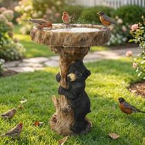 Bebedouro para Pássaros Hamiedun em Fibra de Resina, 60 cm de altura, decoração para jardim