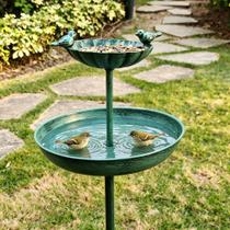 Bebedouro para Pássaros JOYBEE HOME&GARDEN 97 cm Metal com Duplo Espeto Azul