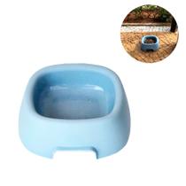 Bebedouro para pet gatos cães vasilha azul comedouro cachorro pequeno pote porta ração água petisco - Plasútil