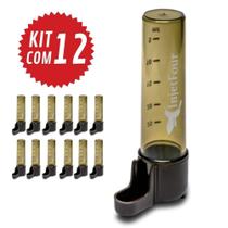 Bebedouro Pássaro Original Pequeno Âmbar Com 12 Unidades - InjetFour