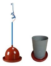 Bebedouro Pendular Aves Opus + Comedouro 5kg Todo Plástico