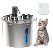 Bebedouro Pet Aço Inoxidável 304 Fonte De Água Gato e Cachorro 3.2L Tigela Inox Com Opção De Sensor