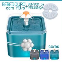 Bebedouro Pet Fonte Com Filtro 2 Litros Com Sensor Verde