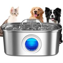 Bebedouro Pet Para Gatos E Cães 3.2L Fonte De Água Automática Pet De Aço Inoxidável