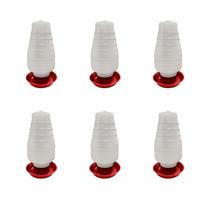 Bebedouro Plástico Automático Aves Frangos c/ Rosca 5L 6Un