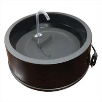 Bebedouro Preto Fonte 2,5lts Automática Pet Bombinha Submersa Bivolt Gato Cachorro