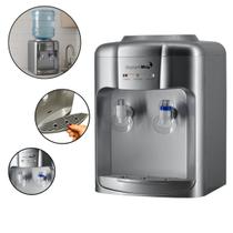 Bebedouro Refrigerado Água Gelada Natural Galão Garrafão Mesa Eletrônico Prata Importway Iwbar