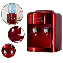 Bebedouro Refrigerado Água Gelada Natural Galão Garrafão Mesa Eletrônico Vermelho 220V Importway