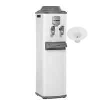 Bebedouro Refrigerado Compressor com Furador Galão Coluna Branco Libell