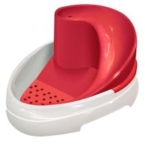 Bebedouro Tobo Fonte Para Cães e Gatos Água Corrente Vermelha - Bivolt