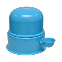 Bebedouro Vida Mansa Alumínio para Cães e Gatos Azul Bebê - 3L