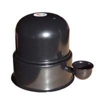 Bebedouro Vida Mansa Alumínio para Cães e Gatos Preto - 3L