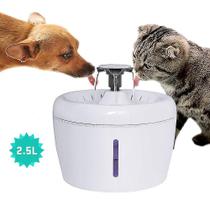 Bebedouros 2.5l pet dog cat fonte água bebendo alimentador tigela gato cão dispensador de água mudo beber automático