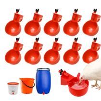 Bebedouros Automáticos Para Aves Galinhas Codornas 10 Peças
