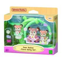 Bebês Cervos Conjunto Balanço Floral Sylvanian Families Original