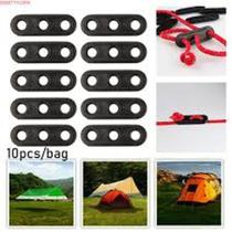 BEBETTFORM 10pcs Fixador De Corda Plástico 3 Furos Fechadura Do Tensor De Barraca De Acampamento