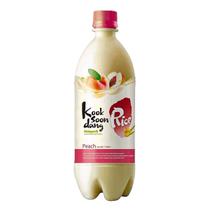 Bebida alcoólica de arroz coreana makgeolli pêssego 750 ml - Kook Soon Dang