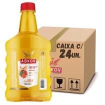 Bebida askov fun fun vodka pêssego caixa com 24 un de 500ml