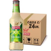 Bebida askov ice com vinho branco caixa com 24 un de 275ml