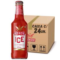 Bebida askov ice frutas vermelhas caixa com 24 un de 275ml