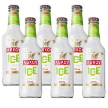 Bebida askov ice limão long neck 6 un de 275ml