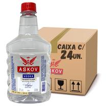 Bebida askov vodka branca fun fun caixa com 24 un de 500ml