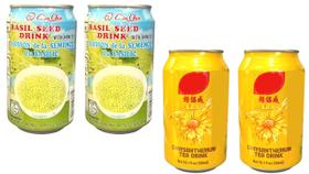 Bebida de Chá Genérica 300 ml com Semente de Manjericão e Mel Bebida de Chá Genérica 300 ml com Semente de Manjericão e Mel