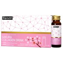 Bebida de Colágeno Sipnutri Sakura 10x50 ml Peptídeos Marinhos Bebida de Colágeno Sipnutri Sakura 10x50 ml Peptídeos Marinhos