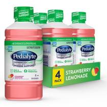 Bebida de hidratação Pedialyte AdvancedCare com limonada de morango 4L
