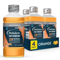 Bebida de hidratação Pedialyte Fast Hydration Orange 1L (x4)