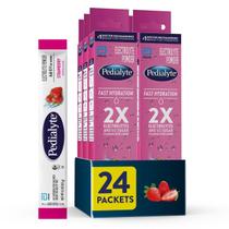 Bebida de hidratação Pedialyte Fast Strawberry 24 pacotes