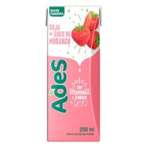 Bebida de Soja Sabor Morango Ades 200ml