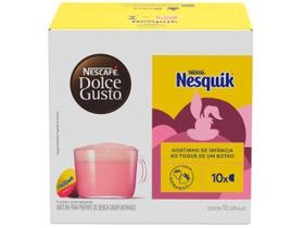 Bebida em Cápsula Dolce Gusto Nesquik Sabor Morango 10 und