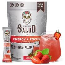 Bebida energética em pó Salud 2 em 1 com margarita de morango Bebida energética em pó Salud 2 em 1 com margarita de morango