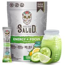 Bebida energética em pó Salud Cucumber Lime com cafeína orgânica