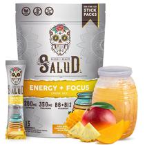 Bebida energética em pó Salud Pineapple Mango com cafeína orgânica