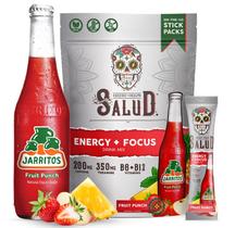 Bebida energética em pó Salud x Jarritos Fruit Punch Flavor Bebida energética em pó Salud x Jarritos Fruit Punch Flavor